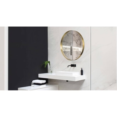 BrushedSteel Reflections Wall Mirror