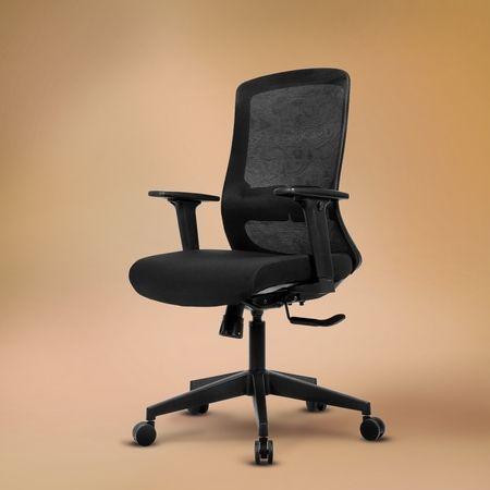 Eterna Mid Back Mesh Office Chair in Black Colour