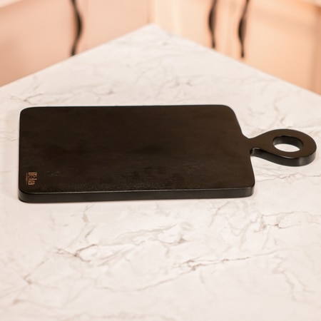 Ireka Homes Dusk Acacia Wood Chopping Board – Black Finish Cutting Board