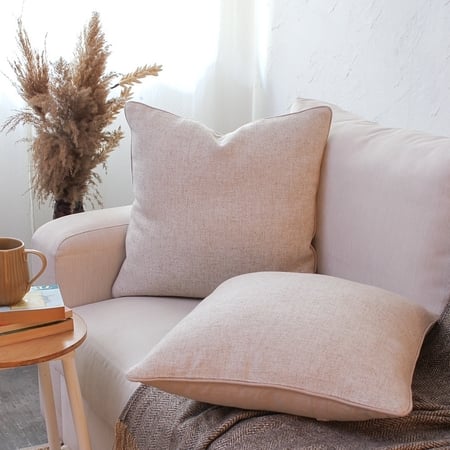 Sahyadri Set Of 2 Cushion Covers With Natural Colour