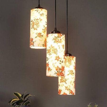Kashton Multicolour Fabric Cluster Hanging Light