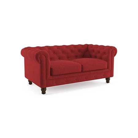 Winchester Premium 2 Seater Fabric Sofa in Salsa Red Colour
