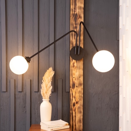 Twin Ball Swivel Wall Sconce By Shoppeefry
