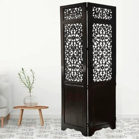 Livvy Solid Wood 4 Panel Room Divider