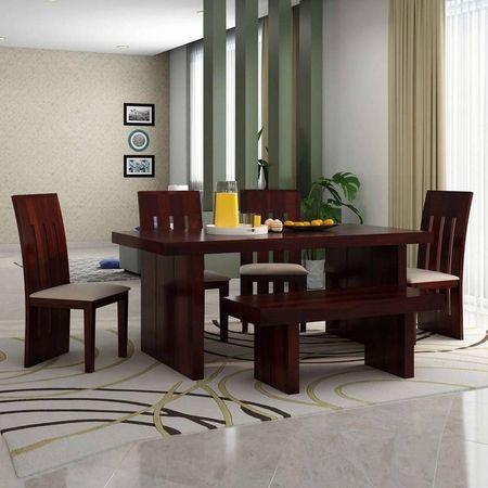 Asher Six Dining Set With Bench