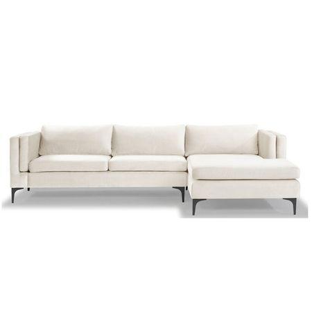 Brezza Sectional Fabric Sofa - Light Beige