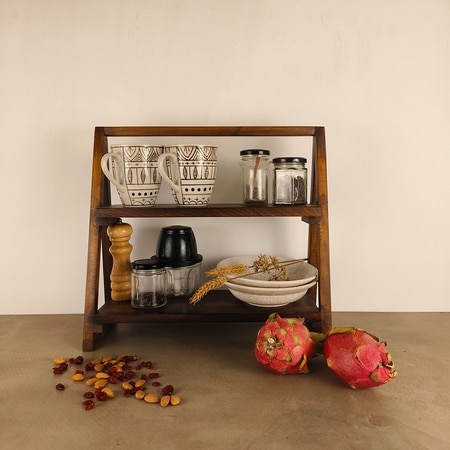 Beatrice Wooden Shelf Ladder