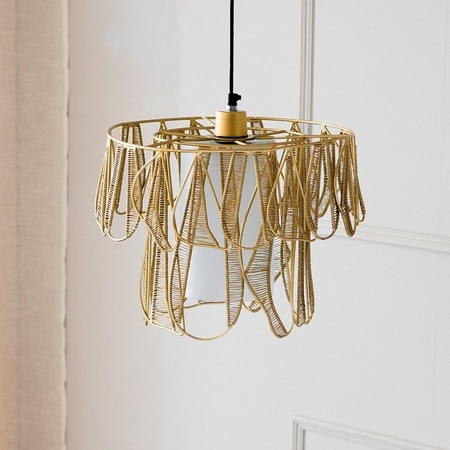 Aponi Handcrafted Wide Hanging Lamp