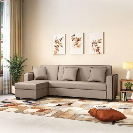 Henry Sectional Sofa Left Aligned- Oat Beige