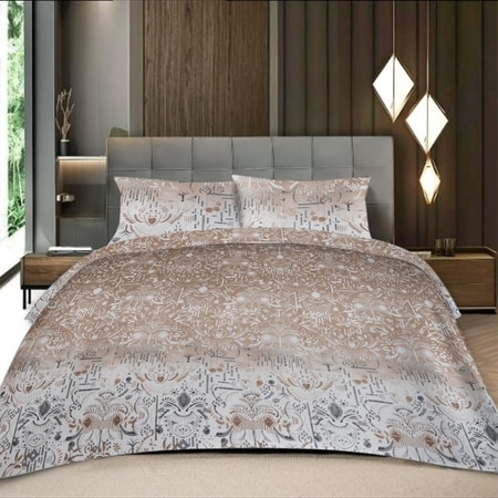 Threads Silky Touch Premium Super King Size Flat Bedsheet 275 x 275 cms
