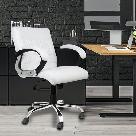 Bozo Medium Back Office Executive Chair (White)