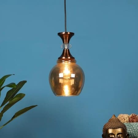 Benno Gold Iron Hanging Light In Gold Colour