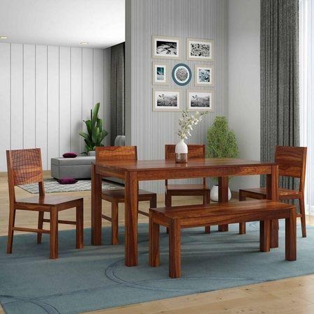 Parker Six Dining Set With Bench