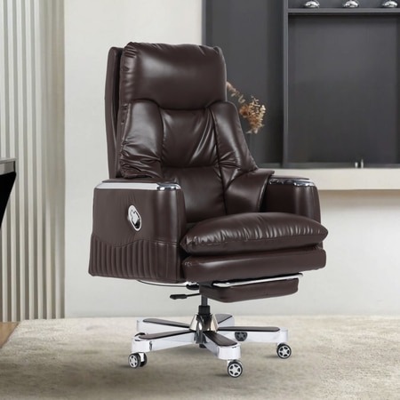 Magnus High Back Office Chair In Brown Colour