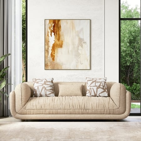 Ezra 3 Seater Sofa in Desert Sand Colour