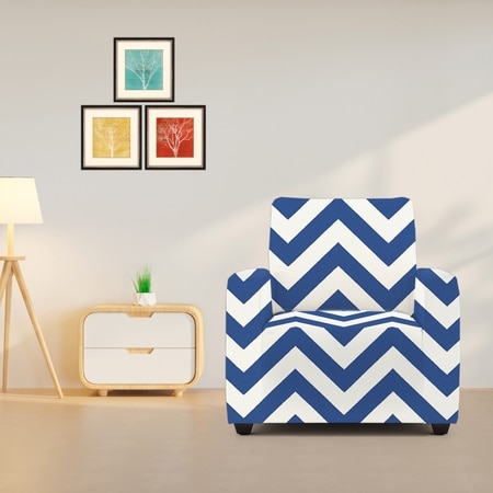 1 Seater Grey Line Sofa Cover