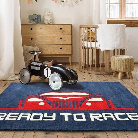Ready to Race Car Rug