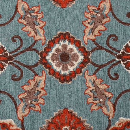 Presto Blue Traditional Hand Tufted Wool Carpet 4X6 Feet