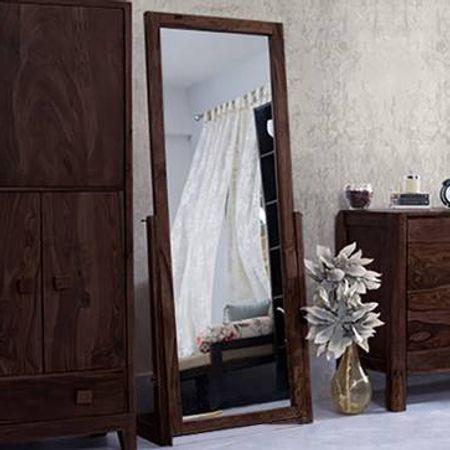 Sirius Solid Wood Dressing Table in Mahogany Finish