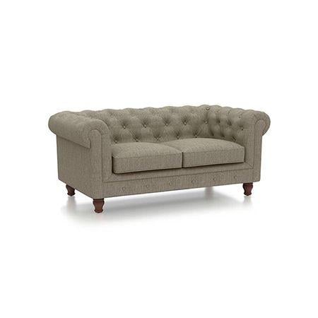 Winchester Premium 2 Seater Fabric Sofa in Mist Brown Colour