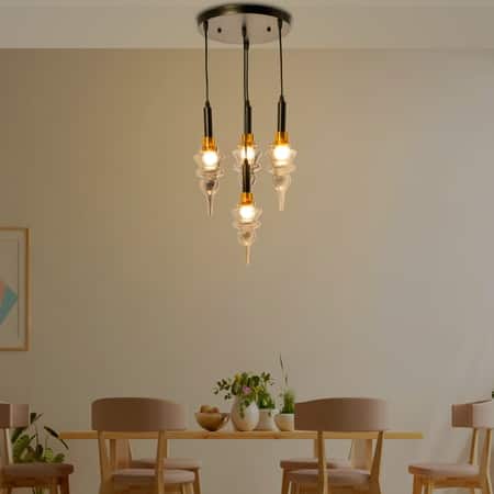 Montefino Roung Smoke Glass Hanging Light