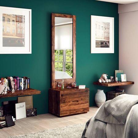 Zephyr Solid Wood Dressing Table in Teak Finish
