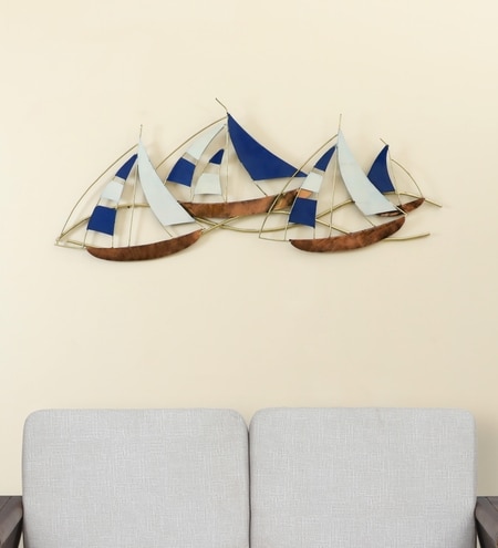 W-Ted Abstract Metal Wall Decor in Multicolor Set of 1