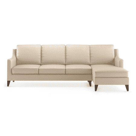 Abbey Sectional Sofa (Colour : Pearl, Cushion : Soft, Seater : Right Aligned 3 Seater + Right Aligned Chaise)