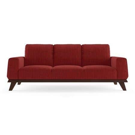Granada Sofa Set (Colour: Salsa Red, Seater: 3+1+1)