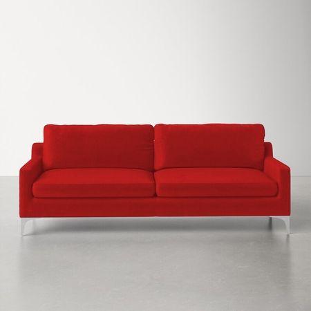Velore Fabric Sofa (Red)