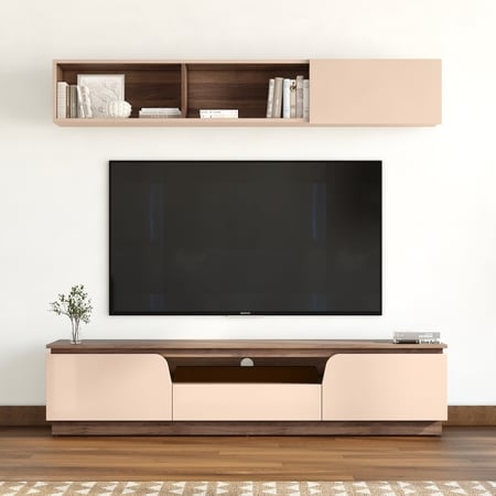 Sydney Modular TV Unit in Beige High Gloss Colour