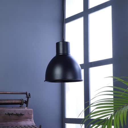 Opi Minimal Pastel Black Metal Single Hanging Light