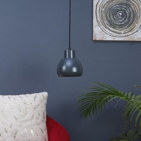 Apple Grey Metal Hanging Light