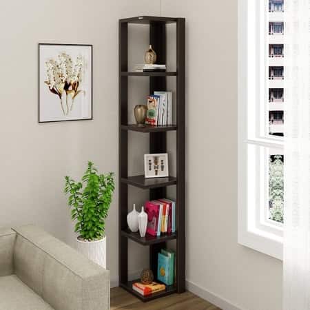 Albert Engineered Wood Bookshelf in Wenge Finish
