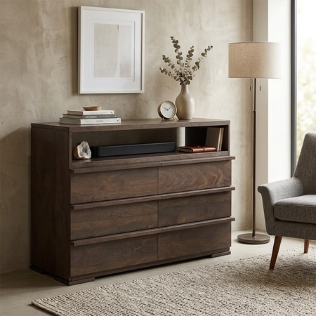 Ohio Chest of Drawers in Danish Walnut Finish