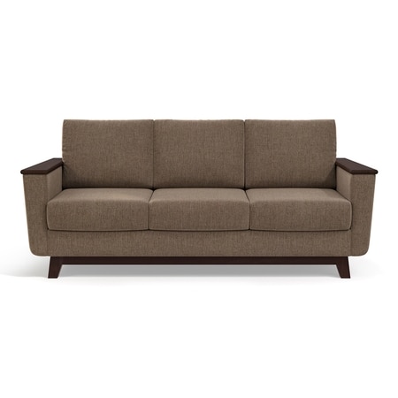 Corby Premium 3 Seater Fabric Sofa in Mist Brown Colour