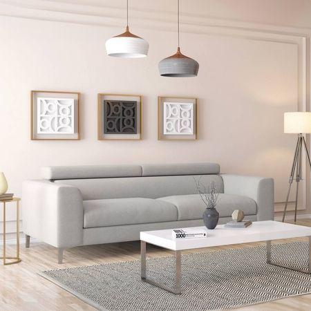 Chelsea 3 Seater Fabric Sofa (Vapour Grey)