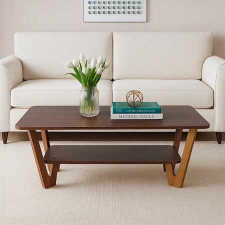 Darren Coffee Table in Columbian Walnut Finish