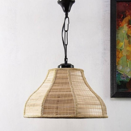 Taylor Beige Bamboo Hanging Light