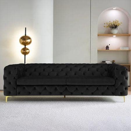 Cherish Fabric Sofa - Black