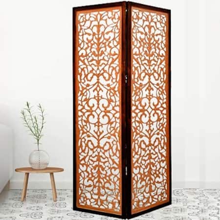 Lourence Solid Wood 4 Panel Room Divider