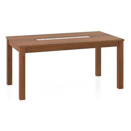 Brighton XL 6 Seater Dining Table In Amber Walnut Finish