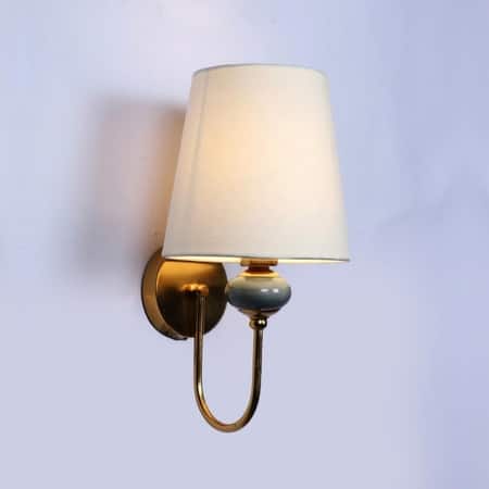 Eliante Orluna Gold Iron Wall Light With E27 Holder In Gold Colour