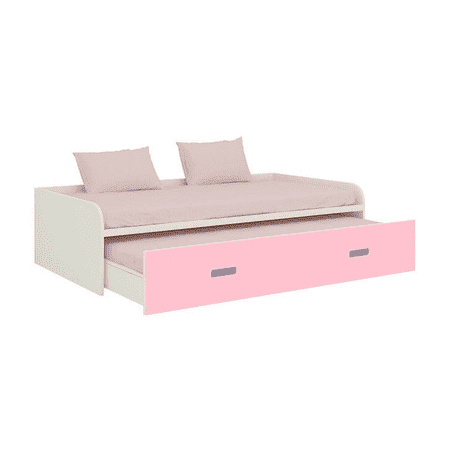Celestia Engineered Wood Bed in English Pink Persian Lilac Colour
