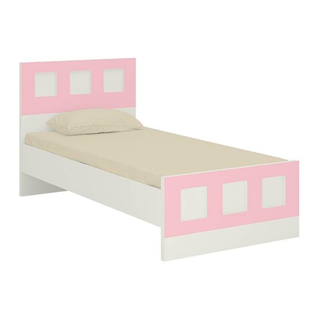 Cordoba Engineered Wood Box Bed in Pink Colour