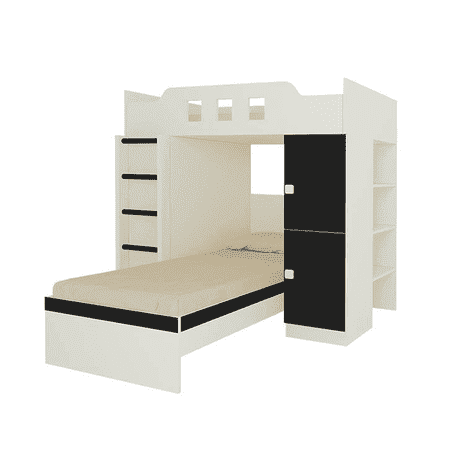 Siona Engineered Wood Box & Drawer Storage Bunk Bed Carbon Black