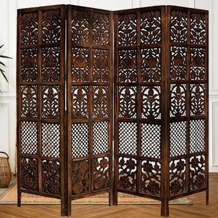 Shilpi Handcarved Wooden Room Divider Panels -NSHC001