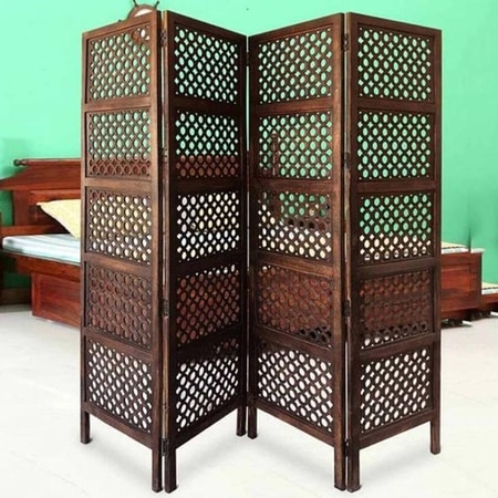 Shilpi Handcarved Wooden Room Divider Panels -NSHC007