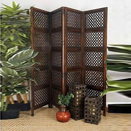 Shilpi Handcarved Wooden Room Divider Panels -NSHC011