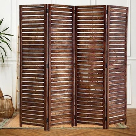 Shilpi Handcarved Wooden Room Divider Panels -NSHC024